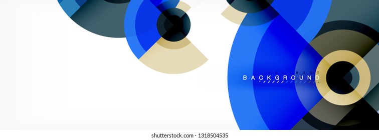 Geometric circle abstract background, creative geometric wallpaper, vector illustration