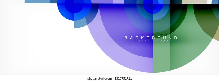 Fondo abstracto de círculo geométrico, fondo de pared geométrico creativo, ilustración vectorial