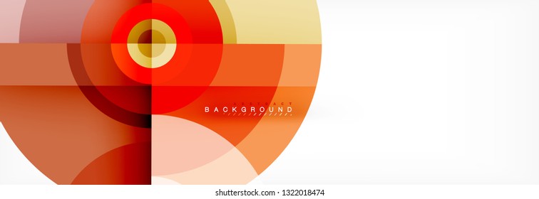 Geometric circle abstract background, creative geometric wallpaper, vector illustration