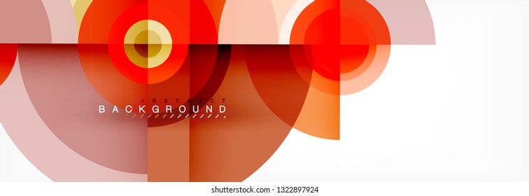 Geometric circle abstract background, creative geometric wallpaper, vector illustration