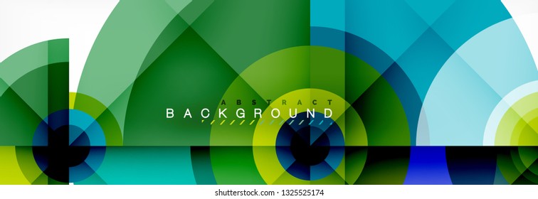 Geometric circle abstract background, creative geometric wallpaper, vector illustration