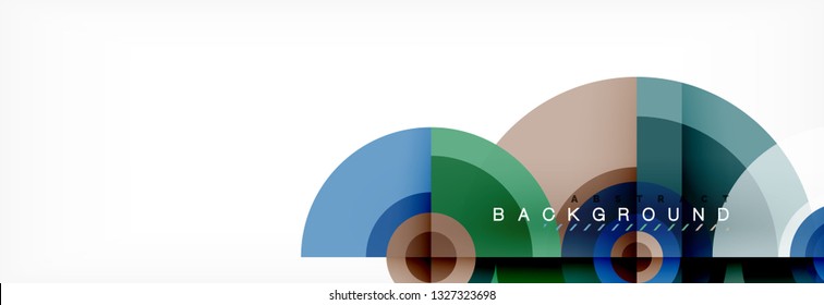 Geometric circle abstract background, creative geometric wallpaper, vector illustration