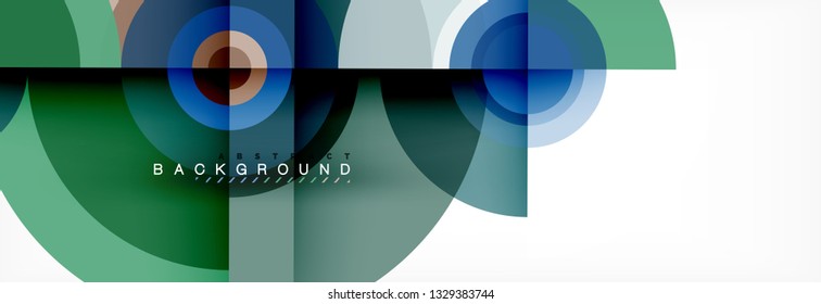 Geometric circle abstract background, creative geometric wallpaper, vector illustration