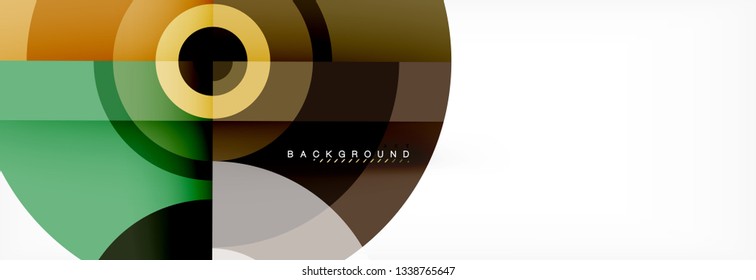 Geometric circle abstract background, creative geometric wallpaper, vector illustration
