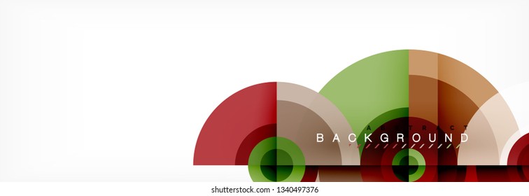 Geometric circle abstract background, creative geometric wallpaper, vector illustration