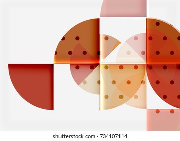 Geometric circle abstract banner. Vector illustration