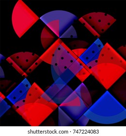 Abstrakter geometrischer Kreis-Banner. Vektorgrafik