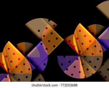 Abstrakter geometrischer Kreis-Banner. Vektorgrafik