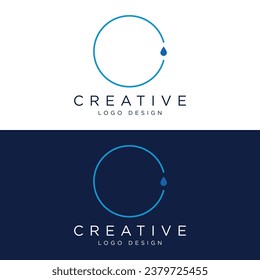 Geometric circle abstract logo design with modern, unique and creative idea. Logo for business, technology, web, brand, company.