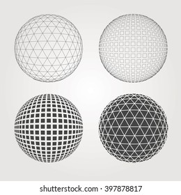 Geometric circle Abstract logo design Vector illustration.