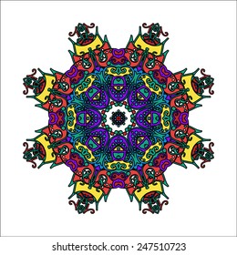 Geometric circle abstract pattern