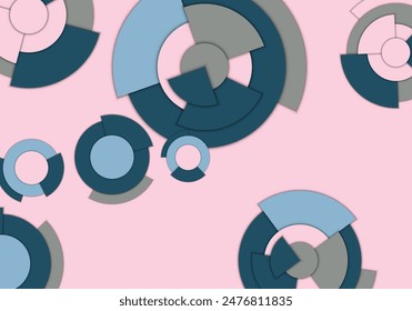 Geometric circle background. Abstract background. Vector illustration background.