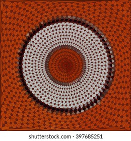Geometric circle brown and gray pattern background