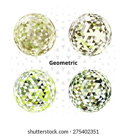 Geometric circle colorful use for abstract artwork. Vector illustration
