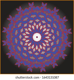 Geometric circle design vector for art decoration 