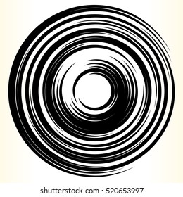 Geometric circle element. Abstract circle shape.