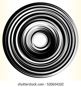 Geometric circle element. Abstract circle shape.