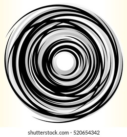 Geometric circle element. Abstract circle shape.