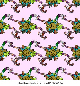 Geometric circle element in glod colors. Mandala on colorful background. Vector Round Ornament Pattern. Spiritual and ritual symbol of Islam, Arabic, Indian religions.