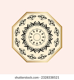 Geometric circle element made in vector. Perfect set for any other kind of design, birthday and other holiday, Islamic india and arabic designs.