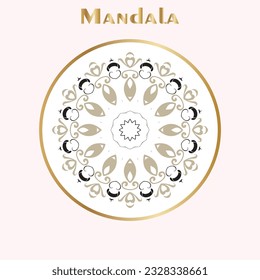 Geometric circle element made in vector. Perfect set for any other kind of design, birthday and other holiday, Islamic india and arabic designs.