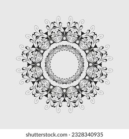 Geometric circle element made in vector. Perfect set for any other kind of design, birthday and other holiday, Islamic india and arabic designs.