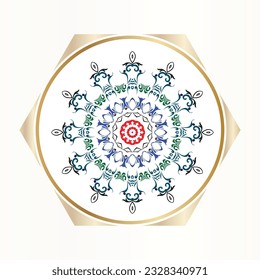 Geometric circle element made in vector. Perfect set for any other kind of design, birthday and other holiday, Islamic india and arabic designs.
