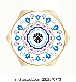 Geometric circle element made in vector. Perfect set for any other kind of design, birthday and other holiday, Islamic india and arabic designs.