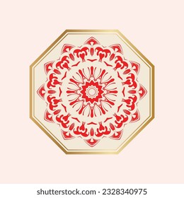 Geometric circle element made in vector. Perfect set for any other kind of design, birthday and other holiday, Islamic india and arabic designs.