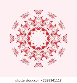 Geometric circle element made in vector. Perfect set for any other kind of design, birthday and other holiday, Islamic india and arabic designs.