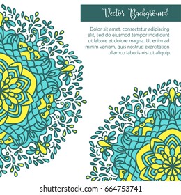 Geometric circle element made in vector. Perfect cards for any other kind of design, birthday and other holiday, kaleidoscope, medallion, yoga, india, arabic