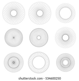 Geometric circle element(s). Abstract circular shape