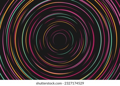 Geometric circle lines background. Abstract background. Vector illustration.