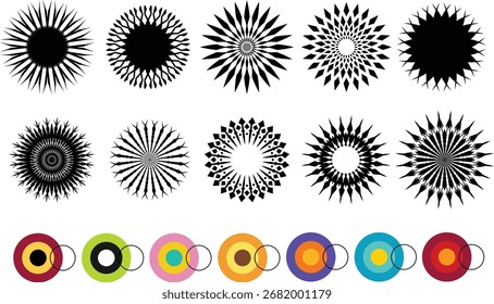 geometric circle pattern art like mandala, can be used for pattern art needs