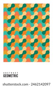 Geometric circle pattern background, circle pattern background for banner,poster,card.With vintage color