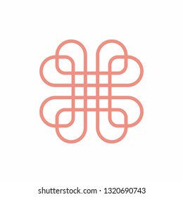 Geometric Circle Pattern Flowers Business Company Vector Logo Design