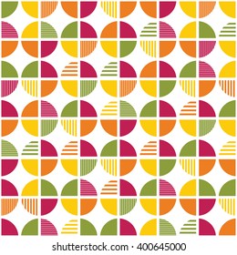 Geometric Circle pattern. Geometric simple print. Vector repeating texture. Background vector can be used for wallpaper, cover fills, web page background, surface textures. Vector linen texture.
