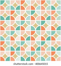 Geometric Circle pattern. Geometric simple print. Vector repeating texture. Background vector can be used for wallpaper, cover fills, web page background, surface textures. Vector linen texture.