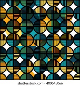 Geometric Circle pattern. Geometric simple print. Vector repeating texture. Background vector can be used for wallpaper, cover fills, web page background, surface textures. Vector linen texture.