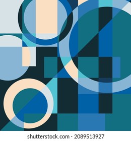 Geometric circle scarf pattern. Design for hijab or scarf motifs with abstract patterns. Vector design inspiration