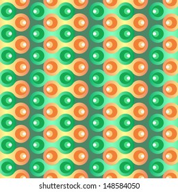 Geometric circle seamless pattern.