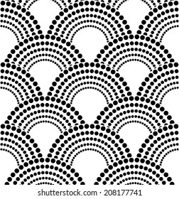 Geometric circle seamless pattern