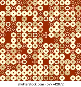geometric circle seamless pattern design