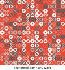 geometric circle seamless pattern design