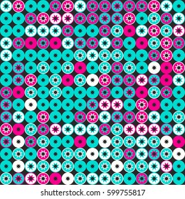 geometric circle seamless pattern design
