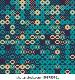 geometric circle seamless pattern design