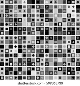 geometric circle seamless pattern design