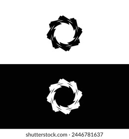 geometric circle shapes, borders, frames, logos. Line and silhouette design