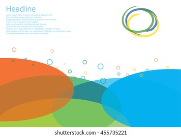  Geometric circle shapes design  abstract background. Vector illustration.