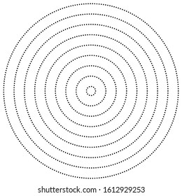 geometric circle of squares, rectangles. angular spiral,vortex abstract geometry design element. concentric squares half tone pattern. circular halftone.radial circles, rings design